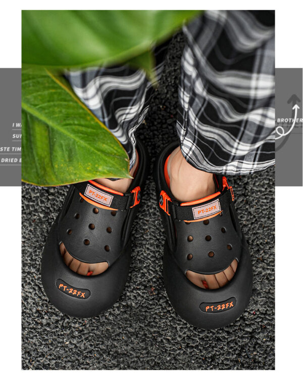 Men's Outerwear Casual Trend Color Matching Slippers - Image 9