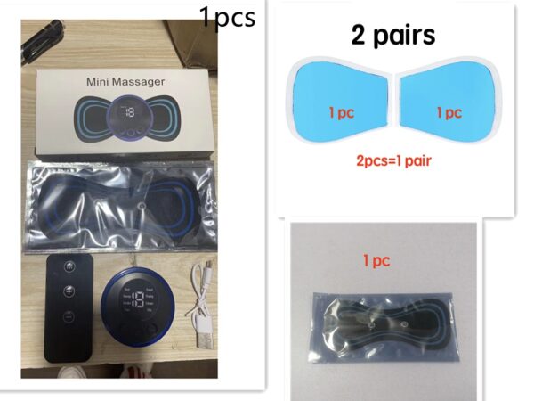 Mini Massage Pad Smart LCD Display Electrotherapy Massager Cervical Spine Waist Back Butterfly Instrument Pocket - Image 7
