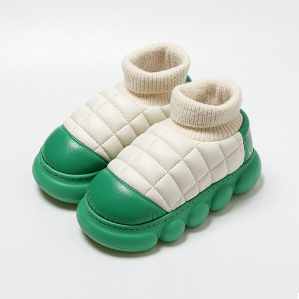 Heel Indoor Warmth Outdoor Snow Boots Lovers Thick Soled Cotton Shoes Mens Autumn And Winter - Image 4